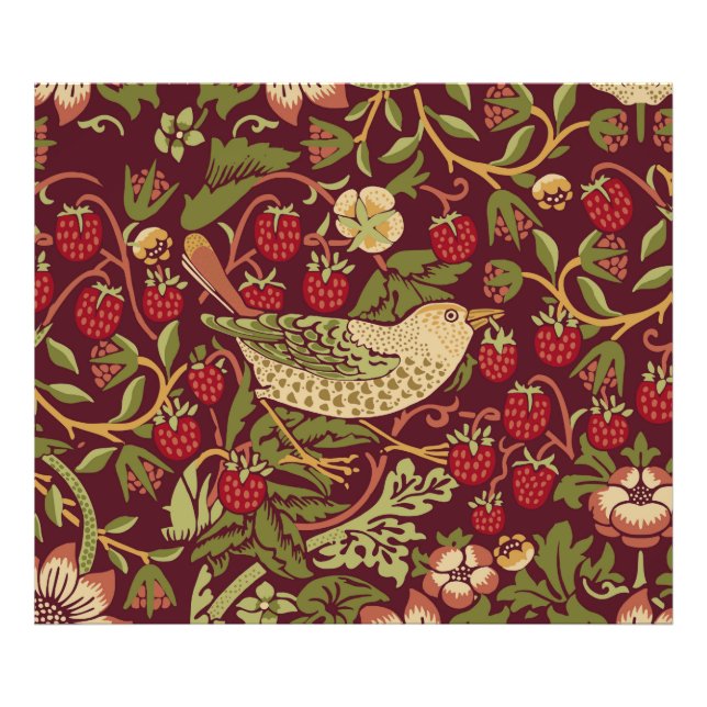 William Morris Strawberry Thief Photo Print Fototryck (Framsidan)