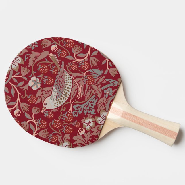 William Morris Strawberry Thief Ping Pong Paddle Pingisracket (Sidan)