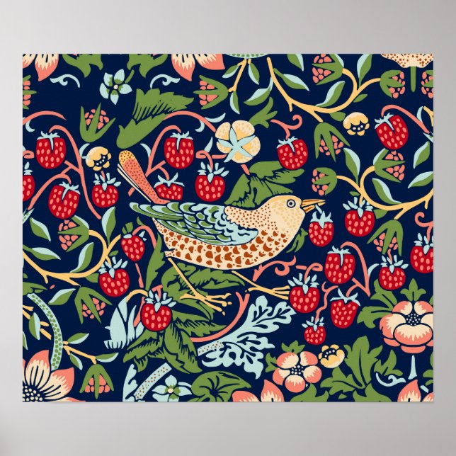 William Morris Strawberry Thief Poster (Framsidan)