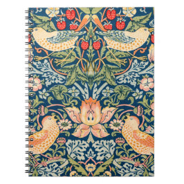 William Morris 'Strawberry Thief' Spiral Notebook Anteckningsbok