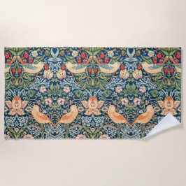 William Morris Strawberry Thief strand towel