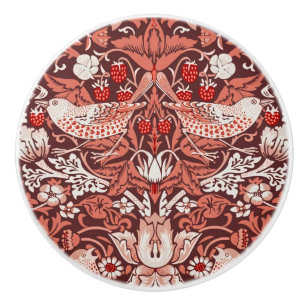 William Morris Strawberry Thief Terrakotta Fågel Knopp