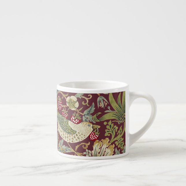 William Morris Strawberry Thief Textile Mönster Espressomugg (Höger)