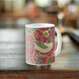 William Morris Strawberry Thief Textile Mönster Kaffemugg