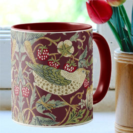 William Morris Strawberry Thief Textile Mönster Mugg