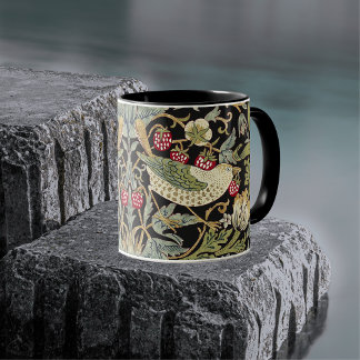 William Morris Strawberry Thief Textile Mönster Mugg