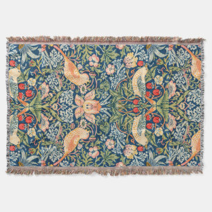 William Morris Strawberry Thief Throw Filt