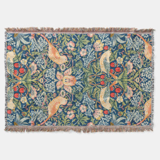 William Morris Strawberry Thief Throw Filt