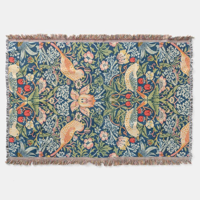 William Morris Strawberry Thief Throw Filt (Framsidan)