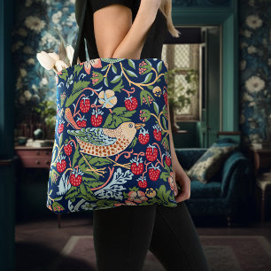 William Morris Strawberry Thief Tote Bag Tygkasse