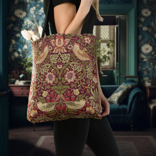 William Morris Strawberry Thief Tote Bag Tygkasse