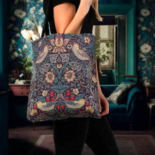 William Morris Strawberry Thief Tote Bag Tygkasse