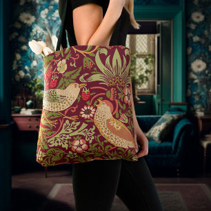 William Morris Strawberry Thief Tote Bag Tygkasse