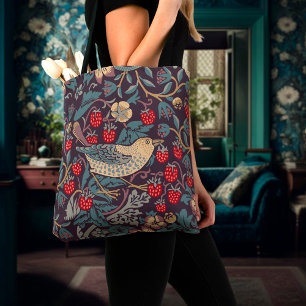 William Morris Strawberry Thief Tote Bag Tygkasse
