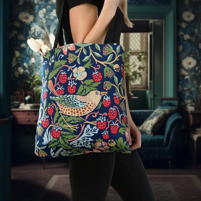 William Morris Strawberry Thief Tote Bag Tygkasse (Skapare uppladdad)