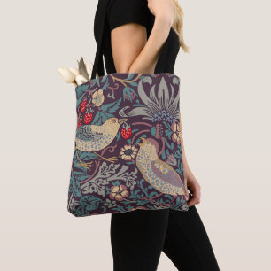 William Morris Strawberry Thief Tote Bag Tygkasse