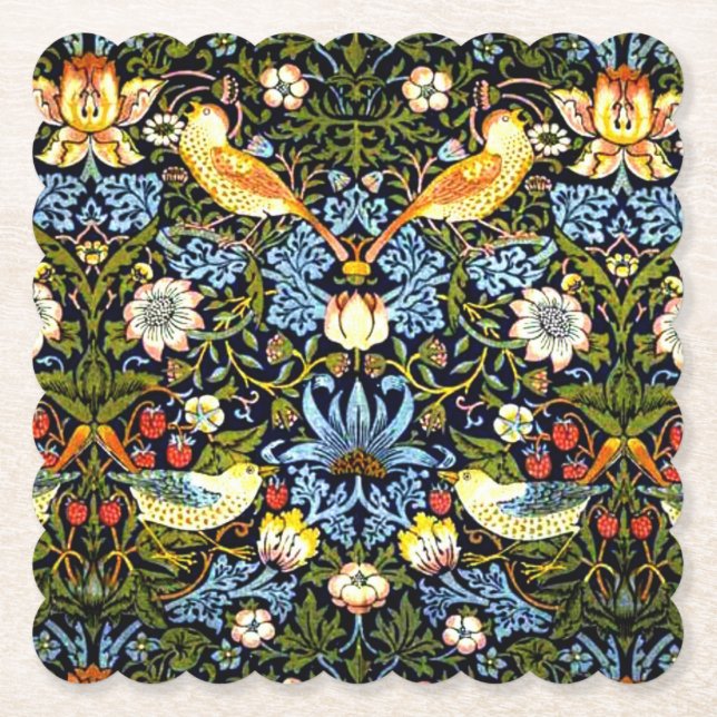 William Morris - Strawberry Thief Underlägg Papper (Framsida)