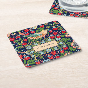 William Morris Strawberry Thief Underlägg Papper Kvadrat