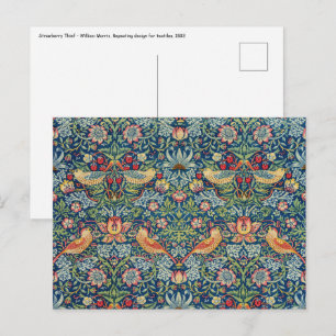 William Morris - Strawberry Thief Vykort