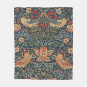 William Morris Strawberry Thieves Birds Fleecefilt
