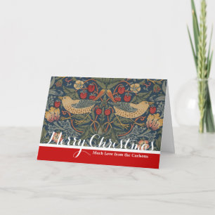 William Morris Strawberry Thieves Birds Helgkort