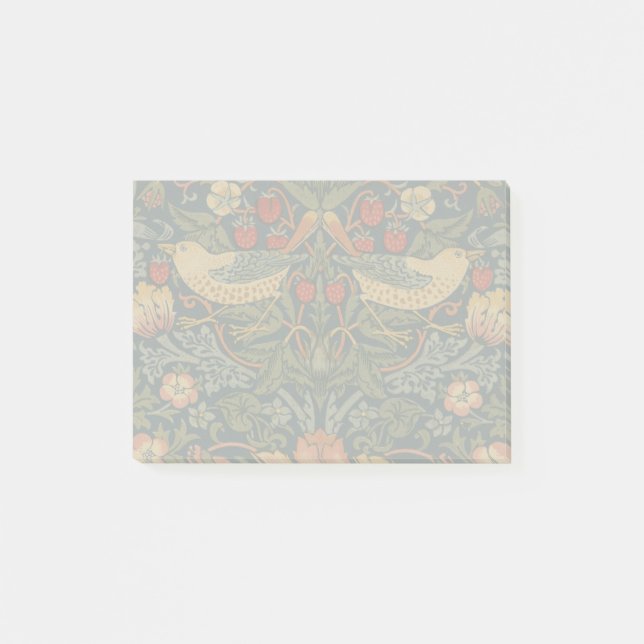 William Morris Strawberry Thieves Birds Post-it Block (Framsida)