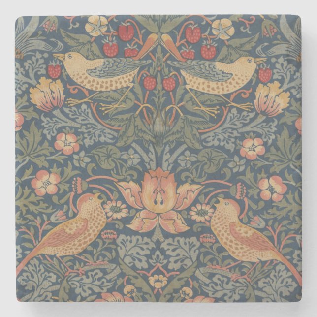 William Morris Strawberry Thieves Birds Stenunderlägg (Framsidan)