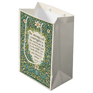 William Morris style floral and scripture