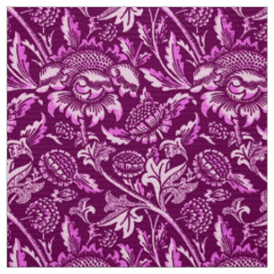 William Morris Sunblommor, Amethyst Lila Tyg