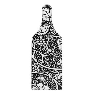 William Morris Svart Vitt Druvvinemönster