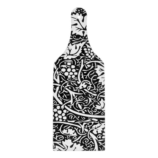 William Morris Svart Vitt Druvvinemönster (Framsidan)