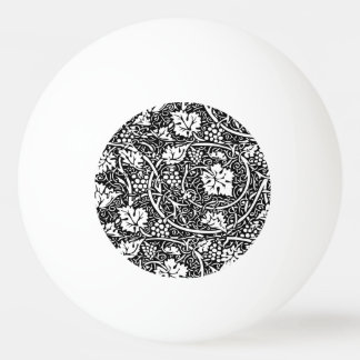 William Morris Svart Vitt Druvvinemönster Pingisboll