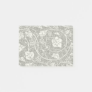 William Morris Svart Vitt Druvvinemönster Post-it Block