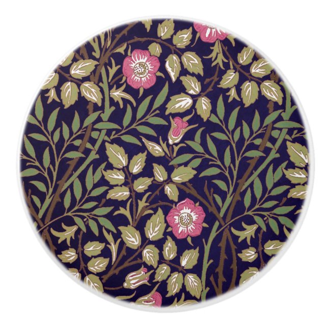William Morris Sweet Briar Blommigt Art nouveau Knopp (Framsidan)
