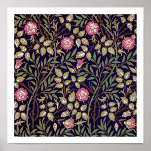 William Morris Sweet Briar Blommigt Art nouveau Poster