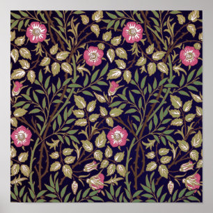 William Morris Sweet Briar Blommigt Art nouveau Poster