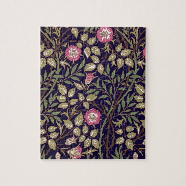 William Morris Sweet Briar Blommigt Art nouveau Pussel (Vertikal)