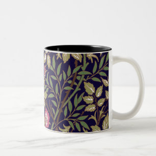 William Morris Sweet Briar Blommigt Art nouveau Två-Tonad Mugg