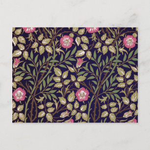 William Morris Sweet Briar Blommigt Art nouveau Vykort