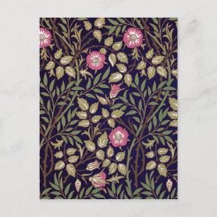 William Morris Sweet Briar Blommigt Art nouveau Vykort