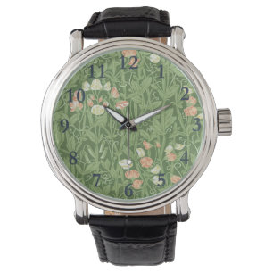 William Morris Sweet Pea Blommigt Design Armbandsur