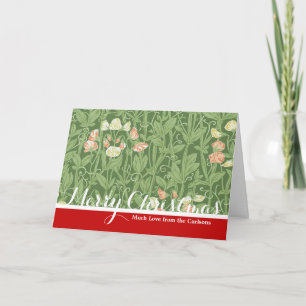 William Morris Sweet Pea Blommigt Design Helgkort