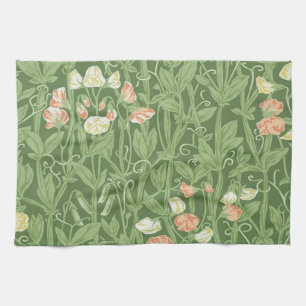 William Morris Sweet Pea Blommigt Design Kökshandduk