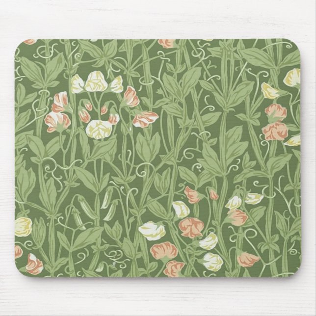 William Morris Sweet Pea Blommigt Design Musmatta (Framsidan)