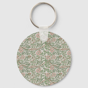 William Morris Sweetbriar Blommigt Art nouveau Nyckelring