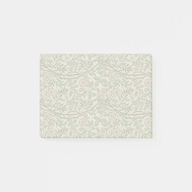 William Morris Sweetbriar Blommigt Art nouveau Post-it Block (Framsida)