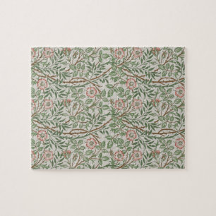 William Morris Sweetbriar Blommigt Art nouveau Pussel