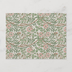 William Morris Sweetbriar Blommigt Art nouveau Vykort