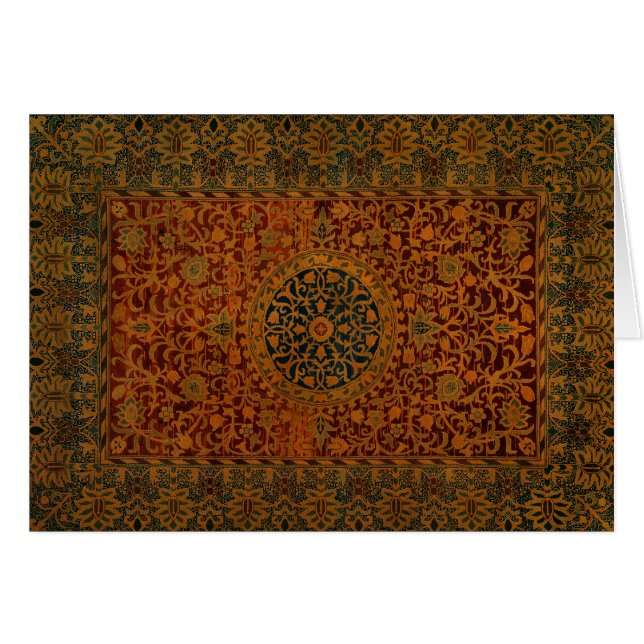William Morris Tapestry Carpet Matta Hälsningskort (Framsidan Horizontal)