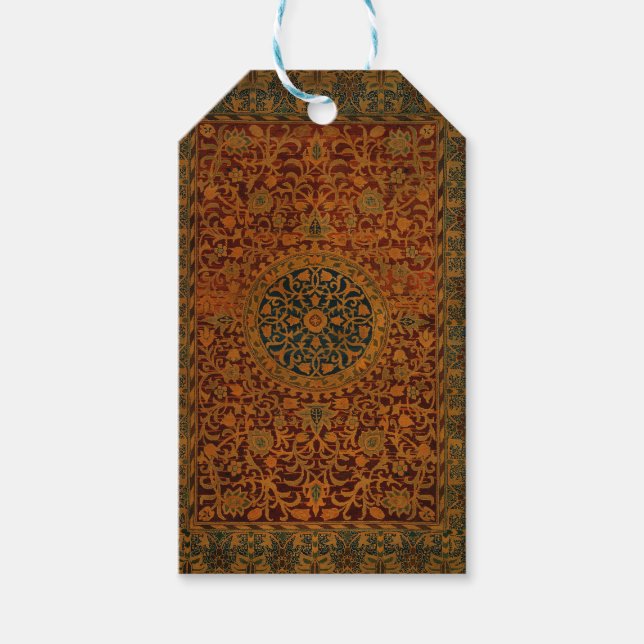 William Morris Tapestry Carpet Matta Presentetikett (Framsidan)